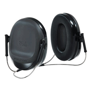 These black 3M Welding Earmuffs H505B showcase a sleek design with padded ear cups and a flexible metal band. As part of PK Safety Supply's product line, they deliver exceptional hearing protection. The "3M Peltor" logo is prominently displayed on one ear cup, ensuring quality and reliability.