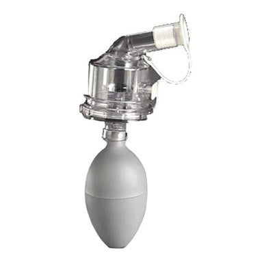 The 3M FT-10 Saccharin Respirator Fit Test Kit from 3M includes a manual resuscitator with a clear face mask and grey squeeze bulb, essential for emergency ventilation during saccharin fit testing procedures.