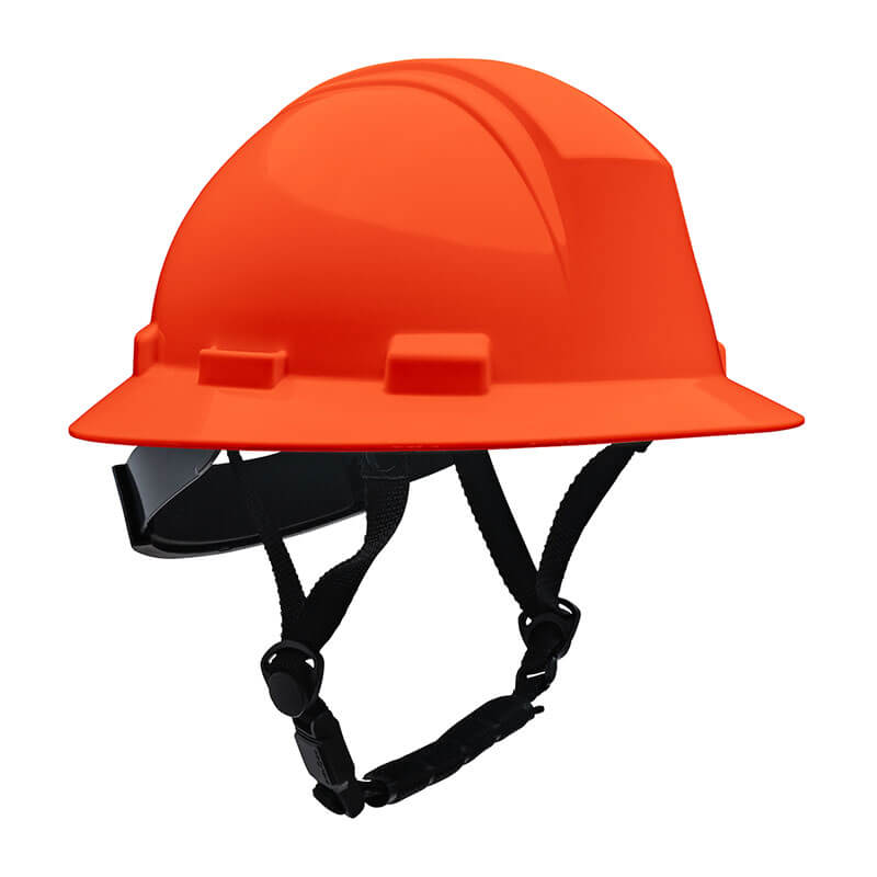 The PIP Kilimanjaro Type II Safety Helmet w/MIPS 280-HP642RM-CH is an orange ANSI-compliant helmet from PIP, featuring advanced brain protection and an adjustable chin strap for construction or industrial safety.