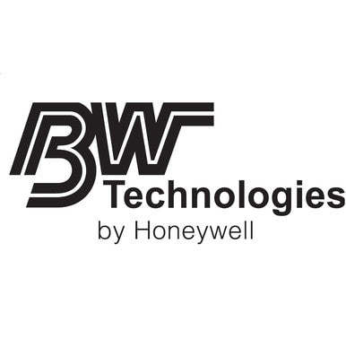Black and white logo of BW Technologies by Honeywell, featuring a bold "BW" above "Technologies by Honeywell"—ideal for identifying genuine BW Quattro Replacement Quad Sensor Screen (10/Pack) QT-SS-K1 products.