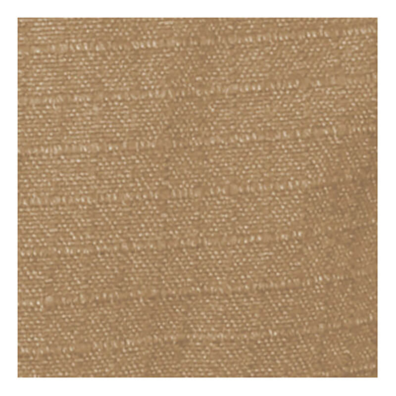 Close-up of the MCR Safety Summit Breeze 5.5 oz FR Shirt SBS100_ shows its light brown textured fabric with a subtle horizontal woven pattern, slightly shiny surface, and visible faint lines and threads throughout.