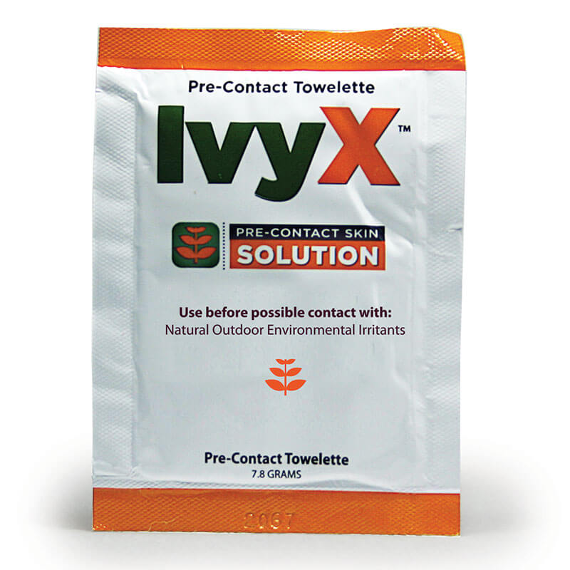Coretex Ivy X Pre-Contact Solution Towelette 15ct Travel Bag (case) offers portable protection against outdoor irritants. Each easy-to-carry packet is ideal for use before exposure, fitting conveniently in your travel bag.