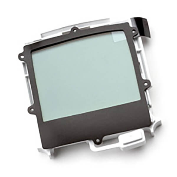 The BW Replacement LCD Kit for GasAlert Max XT (Part Number: XT-LCD-K1) by PK Safety Supply includes a monochrome screen with a black frame and silver backing, specifically designed for the GasAlert Max XT Monitor. The rectangular screen also features a ribbon connector on the side.