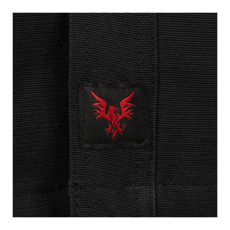 Enhance your DRIFIRE FR Range Flex Shirt Jacket JKT-6B by NSA with a black fabric patch featuring a red embroidered double-headed eagle, ideal for customizing your arc rated or flame-resistant workwear.