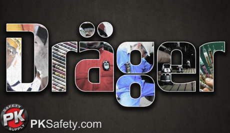 Drager logo with different scenes in each letter.