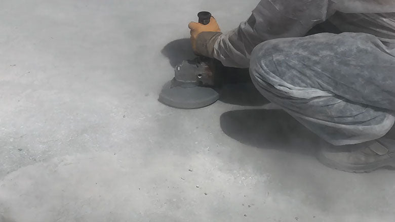 Silica dust exposure at a work site.