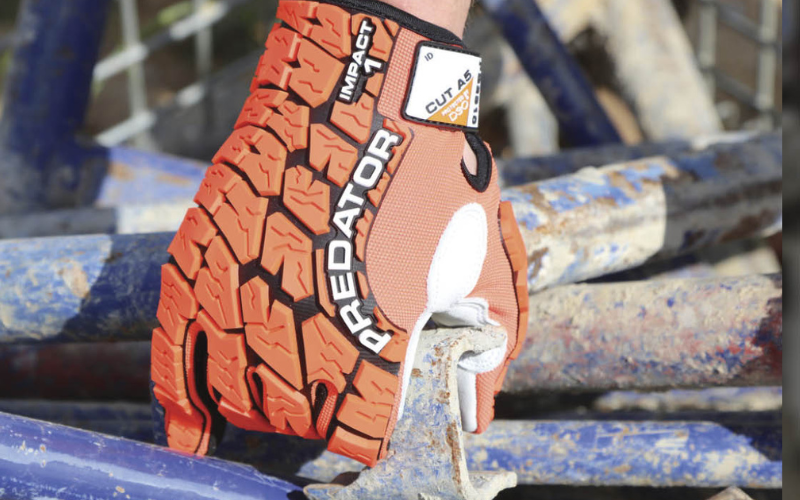 Impact resistant work gloves