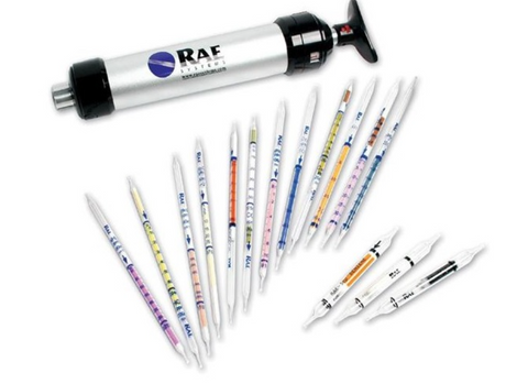 RAE Systems Gas Detection Tubes on white background