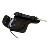 The WatchGas Aluminum Telescopic Probe with Carrying Pouch, by WatchGas, features a black handle, a coiled probe for remote distance sampling, and an attached pouch—all displayed against a white background.