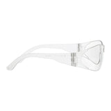MCR Safety Checklite Scratch Resistant Safety Glasses CL11_ (12/box) feature clear side shields, a wraparound design, and are made of scratch-resistant clear plastic for reliable ANSI Z87+ eye protection.