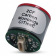 A cylindrical CO sensor labeled “GfG CO Replacement Sensor 0 - 500 ppm 1990705” by GfG, featuring an exposed circuit board and connector at the base, set against a white background—ideal as a replacement sensor for your carbon monoxide detector.
