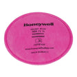 The Honeywell North Pancake Respirator Filter P100 75FFP100, a pink circular P100 filter, is crafted for compatibility with respiratory protection masks and dust masks.