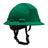 The PIP Kilimanjaro Type II Vented Helmet w/Mips 280-HP642RVM-CH by PIP is a dark green, ANSI certified safety helmet with a chin strap and top ventilation, designed for reliable protection in construction or industrial settings.