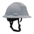 The PIP Kilimanjaro Type II Vented Helmet w/Mips 280-HP642RVM-CH in gray features a black adjustable chin strap and top ventilation slits, shown against a white background. Brand: PIP.