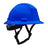 The PIP Kilimanjaro Type II Vented Helmet w/Mips 280-HP642RVM-CH by PIP is shown in royal blue with a black adjustable chin strap and top ventilation, displayed on a plain white background.