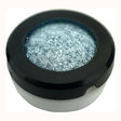 A small round container from RKI Instruments, designed as an H2S Scrubber Filter Disk for SO2 and NO2 sensors, features a black lid and shimmery silver powder visible through the clear top. The container is set against a white background.