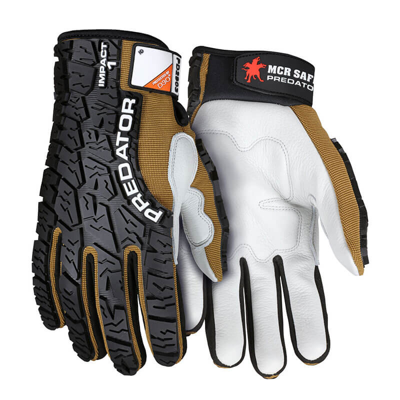 MCR Predator Leather Padded Multi-Task Gloves PD2903