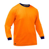 Product Description: The PIP Bisley Non-ANSI Long Sleeve Shirt 310M6118 from PIP - Protective Industrial Products showcases a vibrant orange color with dark blue cuffs and a coordinating neckline. This timeless, straightforward design is further improved with Fresche antimicrobial treatment to ensure comfort and long-lasting freshness.