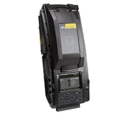 A black electrical device, likely a part of an interlock system or circuit breaker, equipped with a display screen and control buttons. The BW IntelliDoX Docking Station DX-CLIP by PK Safety Supply features the text "Intelli-Arc" on its label, suggesting its advanced design.
