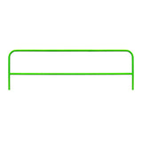 The Frontline Guardrail System for Concrete/Steel Substrates by Frontline Fall Protection features a simple, bright green design with a single horizontal bar and rounded top corners, shown isolated on a white background.