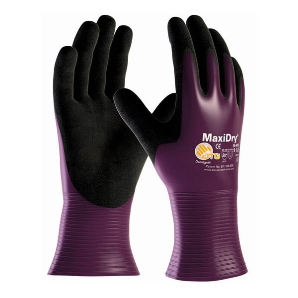 ATG 56-426/M General Purpose Work Gloves: Medium, Nitrile Coated, Polyethylene Blend