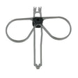 A Moldex Spectacle Kit 0098 featuring metal with two circular loops and a central connecting piece, resembling a pair of scissors or shears. It is positioned on a plain white background.