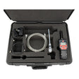 The RKI Instruments GX-Force 4 Gas Monitor with Case (72-FA-A-A10-50) includes a hard case, foam inserts, charger, USB cable, coiled tubing, probe, and adapter—organized for multi-gas detection in confined spaces.