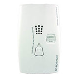 The Macurco Residential Combustible Gas Detector GD-2B is a white plug-in device equipped with LED indicators and multiple ventilation holes, making it ideal for residential use. It features text warnings and the model number prominently displayed on the front for easy identification.