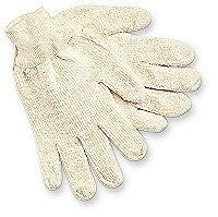 A pair of MCR Memphis Terry Cloth Gloves 9400KM by MCR Safety is laid flat, highlighting their textured fabric and ribbed cuffs, known for their exceptional absorbency.