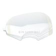Introducing the Allegro Full-Face SAR Mask Lens Protectors 9901-25 from PK Safety Supply, a pack of 25 clear visor tear-offs with convenient side tabs. These face shield protectors are designed to maintain optimal visibility and enhance safety for motorsports helmets during high-speed races.
