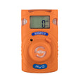 The AimSafety CO Single Gas Monitor PM100-CO, a carbon monoxide detection device, is orange and includes a digital screen that reads "0 PPM." It features three buttons for accurate gas detection and is branded under AimSafety.