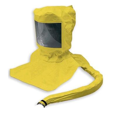 The Allegro Replacement Disposable Tyvek Hood 9933-20- comes in yellow and is designed with a clear face shield and a long air hose for enhanced protection. Crafted from poly-coated DuPont Tyvek, this durable and reliable hood is ideal for demanding environments as part of the Allegro EZ Air PAPR system.