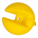 The WatchGas Ball Float (Tubing NOT Included) SST-BALL-FLOAT by WatchGas is a bright yellow, round plastic float with a large open slot and central hole, designed for confined space clearance and gas detection applications. Photographed on a white background.