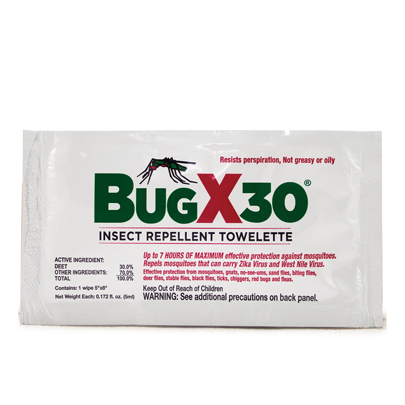 Coretex BugX30 Insect Repellent Towelettes 100/Box 12642 – PK Safety
