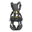 The Petzl Volt International Version Harness (C072CB0_) by Petzl is a black and yellow fall-arrest harness with padded straps, multiple adjustment buckles, and attachment points—ideal for tower work or climbing with superior comfort and safety.