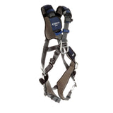 The DBI-SALA ExoFit NEX Plus Cross-Over Climbing/Positioning Harness by 3M DBI-SALA Fall Protection offers adjustable straps and metal D-rings for reliable fall protection. This black harness with blue padding includes auto-resetting lanyard keepers and an integrated easy-link SRL adapter, ensuring safety and convenience on every job site.