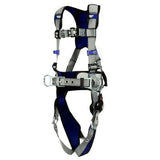 The 3M DBI-SALA ExoFit X200 Comfort Construction Positioning Harness features adjustable straps, metal buckles, and reinforced padding for outstanding comfort. Available primarily in blue and gray, with D-ring connections, it is expertly crafted by 3M DBI-SALA Fall Protection to provide superior fall protection.