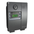A Honeywell Analytics E3Point device, model E3SAH, featuring a digital display showing "CO 0 PPM" and indicator lights, comes in black. It includes smart cartridge technology housed within its vented circular section for a compact and efficient gas monitoring system design.