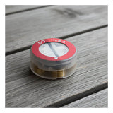 The RKI Instruments ESR-A1DP-COHS is a compact round CO/H2S gas detection sensor for monitors or as an RKI replacement. It features a red "CO" and "H2S" label, a clear lower half, and sits on a gray wooden surface.