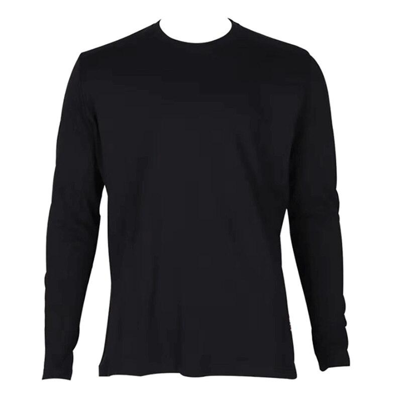 The ForgeFR Ladies Crew Neck Tee LFRCNT-001 is a plain black long-sleeve shirt with NFPA 2112 certification, shown on a white background.