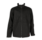 Experience the lightweight comfort of the ForgeFR Men's FR Ripstop Jacket MFRTJO10038. This black zip-up jacket features long sleeves, a high collar, and multiple zippered pockets on the front. The fabric boasts a smooth, matte finish for style and ease.