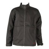 Introducing the ForgeFR Men's FR Ripstop Jacket (MFRTJO10038) in black, designed with a front zipper and stand-up collar for lightweight comfort. This jacket includes two side pockets and a vertical chest pocket, making it ideal for both casual outings and outdoor adventures. Its minimalist design provides style without compromise.