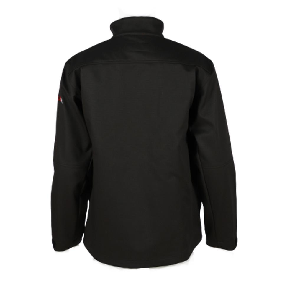 The ForgeFR Men's FR Ripstop Jacket MFRTJO10038 is shown from the back, highlighting its long sleeves, high collar, and a discreet logo on the left sleeve. Its sleek and minimalist design ensures lightweight comfort without any visible pockets or embellishments.