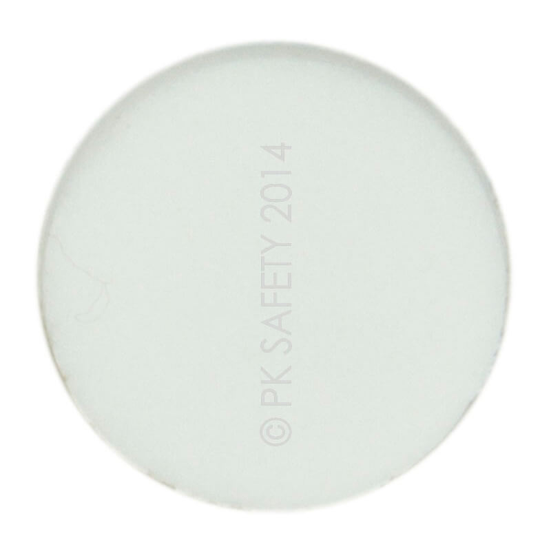 A plain white circular object, resembling the BW Honeywell Hydrophobic Pump Filter Replacements by PK Safety Supply, rests on a white background.
