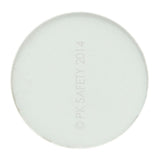 A plain white circular object, resembling the BW Honeywell Hydrophobic Pump Filter Replacements by PK Safety Supply, rests on a white background.
