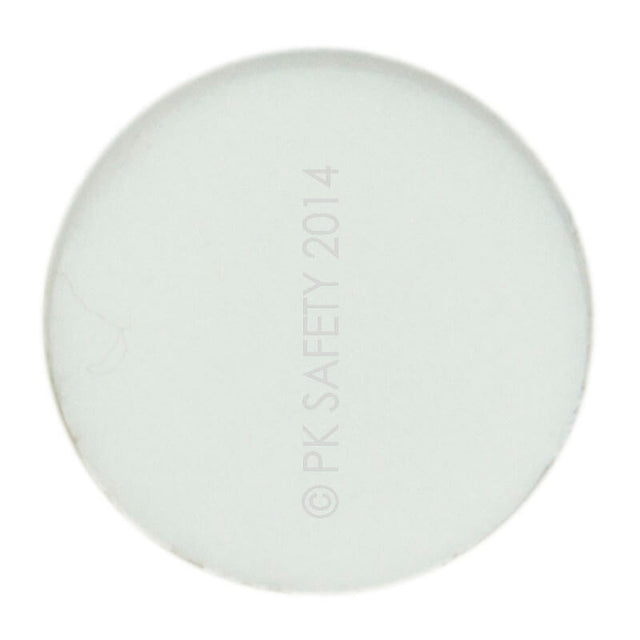 A plain white circular object, resembling the BW Honeywell Hydrophobic Pump Filter Replacements by PK Safety Supply, rests on a white background.