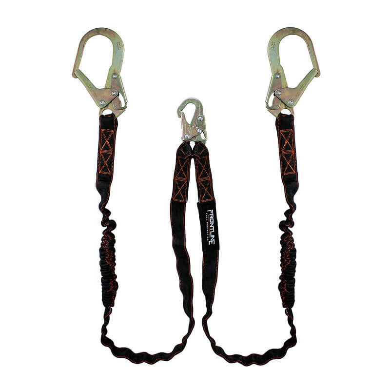 Frontline Combat Twin Leg 6' Lanyard w/Shock Absorber – PK Safety