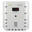 This Macurco CO Fixed Gas Detector Controller Transducer, in white, is designed for carbon monoxide detection and features a digital display showing "0." An advisory label at the bottom reads "DO NOT PAINT," while ventilation slots on the sides ensure reliable operation in commercial facilities.