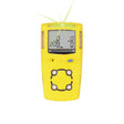 The BW Honeywell GasAlert MicroClip XL Multi-Gas Monitor (model MCXL-XWHM-Y-NA) is a yellow device ideal for confined space monitoring. It features four compact sensor openings and a digital display for gas level readings. Designed for detecting multiple gases, this detector emits a reassuring green light.