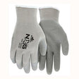 The MCR Safety Memphis 9688 Flex Tuff II Glove, available in sets of 12 pairs, provides excellent grip with its textured surface. These gloves are built for durability and protection during tasks requiring manual dexterity and showcase a logo and text on one hand.